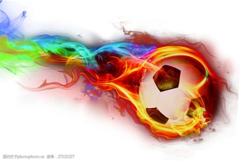 激情世界杯燃烧的足球