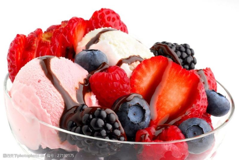 果味冰淇淋水果冰淇淋图片