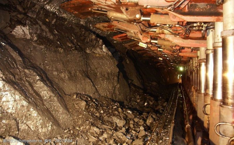 地下矿井采煤工作面图片