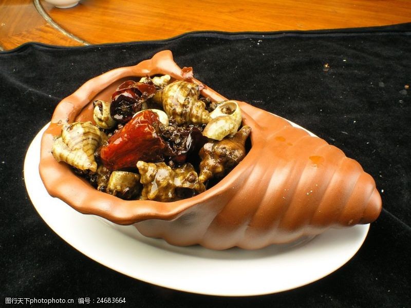 中华菜肴麻辣小海螺图片