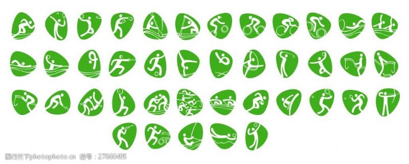 里约奥运会运动图标