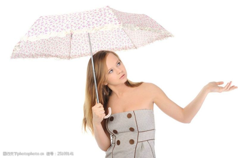 雨伞美女与伞图片