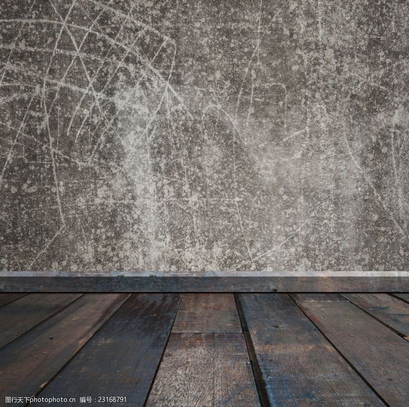 房地产样板房空间木纹地板水泥划痕背景底纹