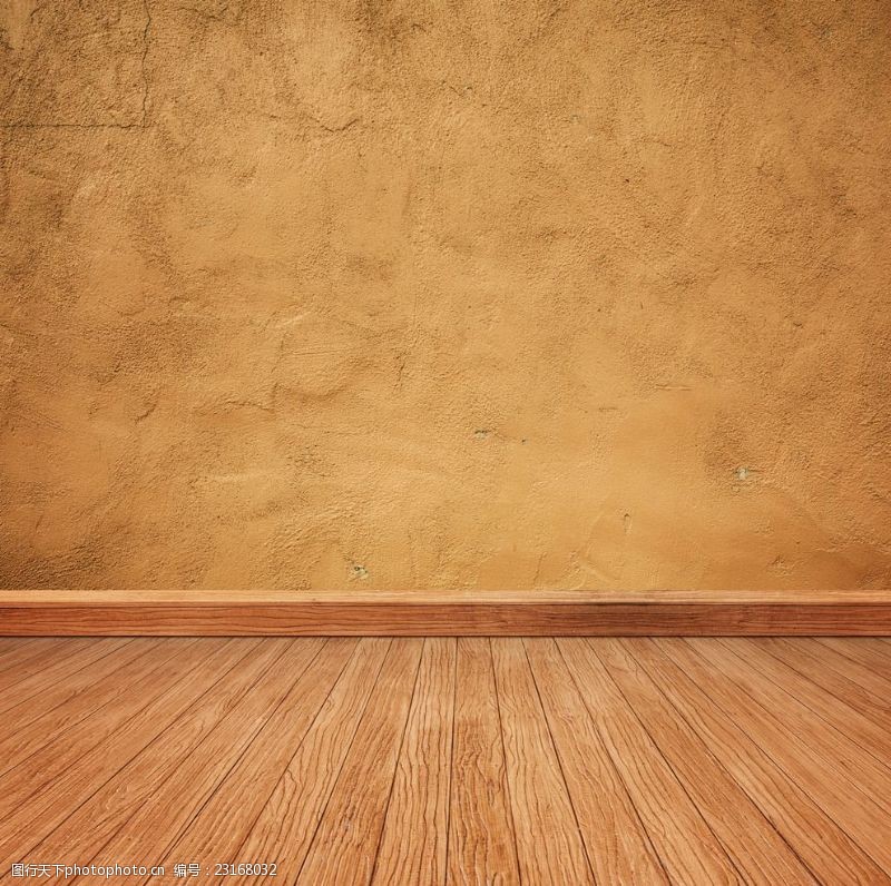 房地产样板房空间木纹地板水泥墙面背景底纹