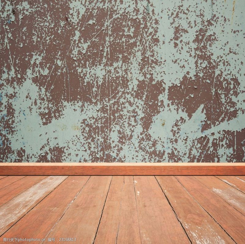 房地产样板房空间木纹地板水泥墙面背景底纹