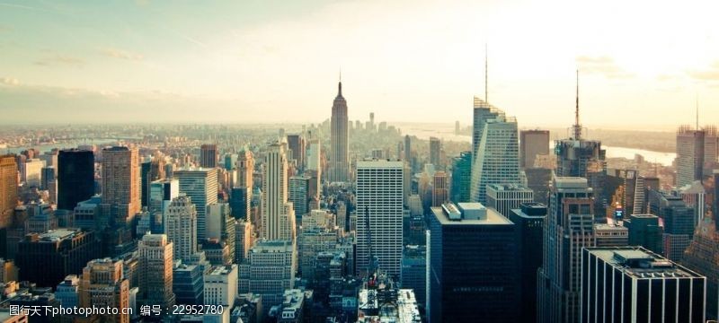 商贸中心俯瞰曼哈顿市中心