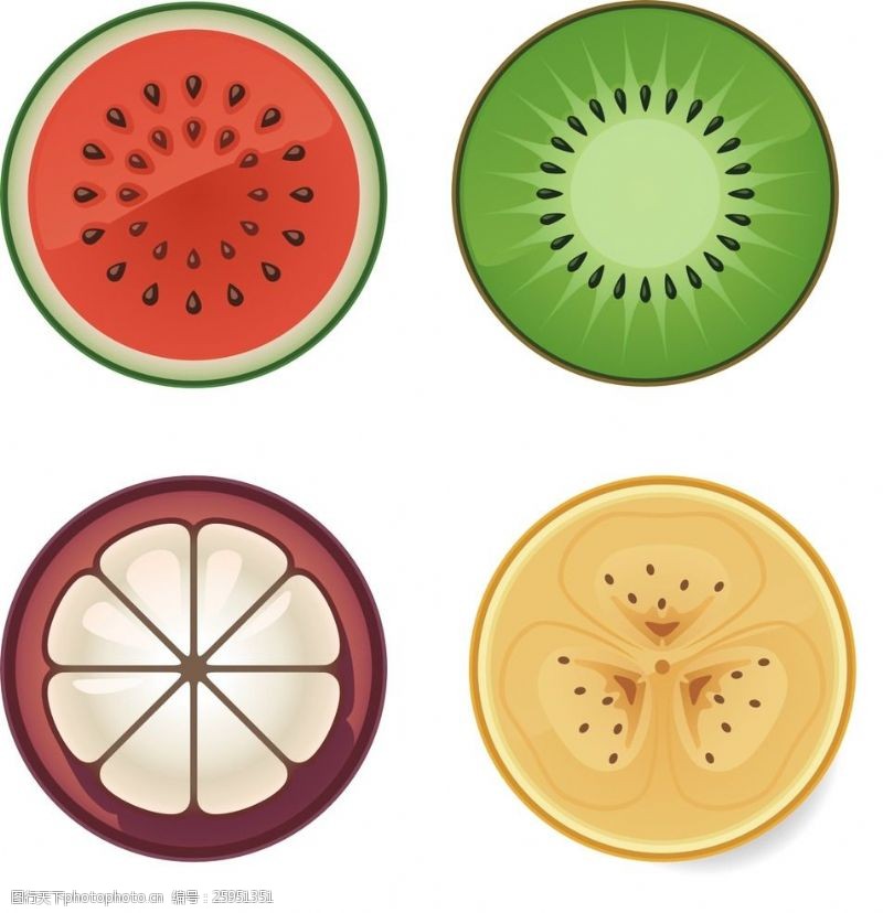 矢量水果切片图片免费下载_矢量水果切片素材_矢量水果切片模板-图行天下素材网